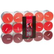 Atmosphera - Lot de 30 bougies parfumées fruits rouges 350g créateur d'intérieur - Rouge