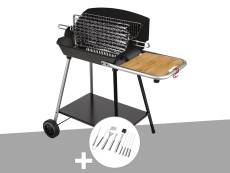 Barbecue Horizontal et Vertical Excel Grill Somagic + Malette 8 accessoires inox