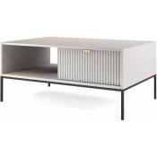 Bim Furniture - Table basse nova sands L104 avec 2 tiroirs 104 cm gris mat