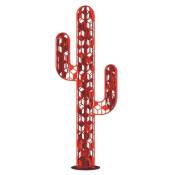 Cactus métal 3 branches origami - Rouge 110 cm - Rouge