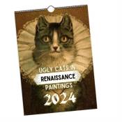 Calendrier Mural Chat 2024,2024 Calendrier DrôLe Chat