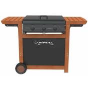 Camping Gaz - Barbecue gaz grill et plancha campingaz Adelaide 3 Woody l 14 kw Piezo Grill/plancha + Housse