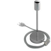 Creative Cables - Alzaluce - Lampe de table en métal 25 cm - Chromé - Chromé
