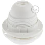 Creative Cables - Kit douille E27 en thermoplastique avec écrou double bague pour abat-jour Blanc - Blanc