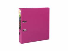 Exacompta classeur a levier prem'touch extra large - dos 80 mm - rouge framboise 3130630533597