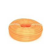 GmbH® 50m de fil de coupe hexagonal 3 mm Fil de coupe pour débroussailleuse - Orange - CHM