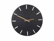 Horloge en métal noir 58 cm