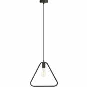 Lampe à suspension métallique en métal Levi noir b: 34cm h: 32,5cm