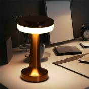 Lampe de table lampe de table lampe de lecture lampe de bureau, variateur tactile batterie cct lumière du jour, led 1W 30Lm blanc chaudblanc froid,