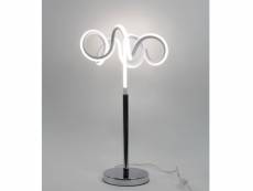 Lampe design à poser originale led boucles - eclairage dynamique blanc froid - classe énergétique a++ -aries
