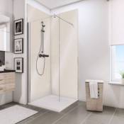 Lot de 2 panneaux muraux salle de bains 100 x 210 cm Schulte DécoDesign Brio beige brillant