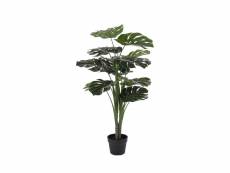 Monstera - plante artificielle h90 cm - couleur - vert