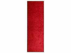 Paillasson lavable rouge 60x180 cm dec023185