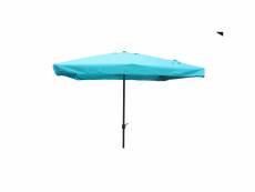 Palerme - parasol droit carré 3 x 3 m bleu