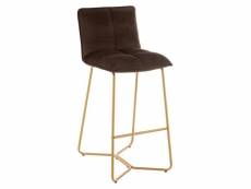 Paris prix - chaise de bar design "pierre" 85cm marron