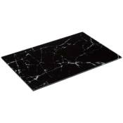 Planche à découper verre 30x20cm noir effet marbre - 5five