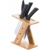 Porte-couteau, support de rangement pour couteau de cuisine, porte-couteau de cuisine en bambou-Ensoleillé