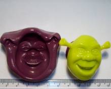 Silicone Mould Shrek Icing Cake Cupcake Decoration by Cupcake Moulds