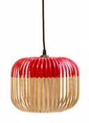 Suspension Bamboo Light XS / H 20 x Ø 27 cm - Forestier rouge en métal