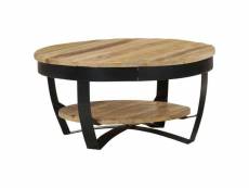 Table basse table de salon | bout de canapé bois massif de manguier 65 x 32 cm meuble pro frco63474