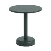 Table d'appoint ronde en métal vert 42x47cm Linear