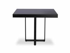 Table extensible teresa noir pieds noir