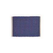 Tapis / Jute & laine - 50 x 70 cm - Hay bleu en tissu