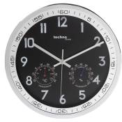 Techno Line - Horloge murale wt 7981 à quartz 300 mm x 5 cm chrome