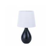 Versa - Lampe de bureau Camy Noir Céramique (20 x