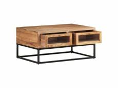 Vidaxl table basse 90x60x40 cm bois d'acacia massif