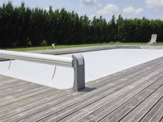 Volet de piscine automatique hors-sol Open Aero pour piscine 10 x 5 m - Abriblue