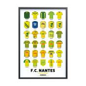 Affiche FC Nantes - Maillots Historiques 40x60 cm