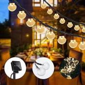 Aiducho - Shell Solar String Lights, 6m/19.7ft, 30 Lights, Wedding Christmas Birthday Holiday Room Courtyard Decorative Led Lights, Party Favors