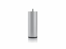 Bellecour literie | pied de lit cylindrique en métal gris hauteur 16 cm (vendu à l'unité) 3PD02.M.CH.06.16