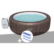 Bestway - Kit spa gonflable Lay-Z-Spa St Moritz rond Airjet 5/7 places + 6 filtres