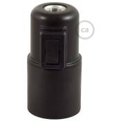Creative Cables - Kit douille E27 en thermoplastique avec interrupteur Noir - Noir