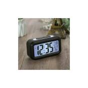 Ensoleille - Réveil numérique multifonctionnel led Smart Light Clock Température Calendrier perpétuel
