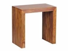 Finebuy table d'appoint bois massif 60 x 60 x 35 cm table basse salon | bout de canapé est - table de téléphone - table en bois
