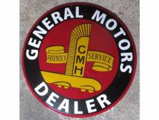 "grosse plaque emaillee general motors dealer gm tole