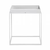 HAY Table d'appoint, Acier, Blanc, 40 x 40 cm