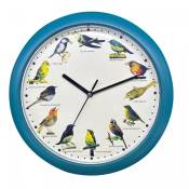 Herzberg - Horloge chant d'oiseau Bleu HG03718 - Bleu