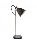 Lampe de table Frederick noir et cuivre 1 ampoule