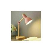 Lampe de table style nordique-Douille à vis E27-rose - Lablanc