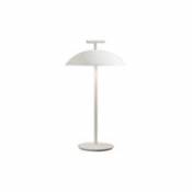 Lampe sans fil Mini Geen-A OUTDOOR / Acier - H 36 cm - Kartell blanc en métal
