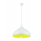 Lampe suspension moderne suspension cuisine jaune blanc