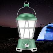 Lanterne de camping à Led, lampe de camping, lampe de camping rechargeable par usb et alimentée par batterie, accessoires de camping pour le camping,