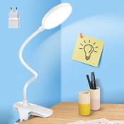 Magicfox - Lampe de bureau à 18 led avec clip, 3 Luminosité