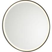 Miral - led Dimmable Eclairage miroir variateur inclus - 1 lumière - ø 70 cm - Noir - Moderne - éclairage intérieur - Salle de bains - Noir - Qazqa