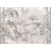Papier peint panoramique plantes tropicales - 2.7 x