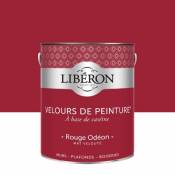 Peinture murs plafonds et boiseries Velours de peinture rouge rouge odéon Liberon 2 5L